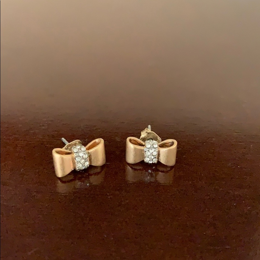Madewell Gold Bow Earrings